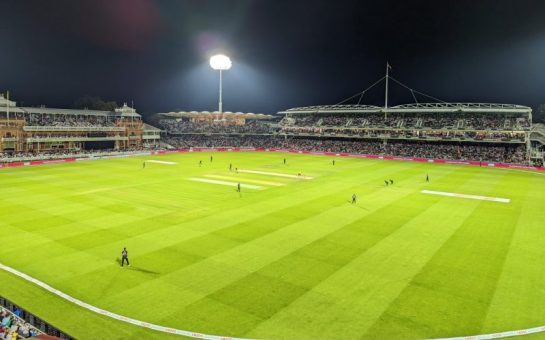 A view of The Hundred final from the crowd