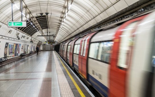 A London underground train