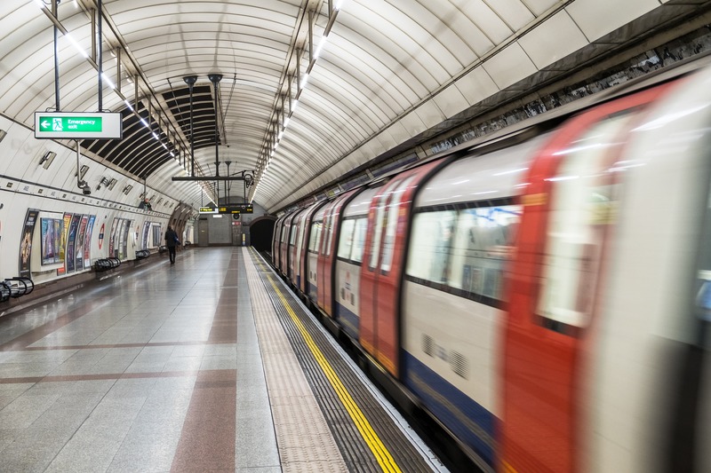 A London underground train