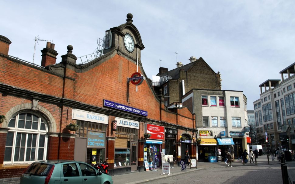 Hammersmith tube station exterior