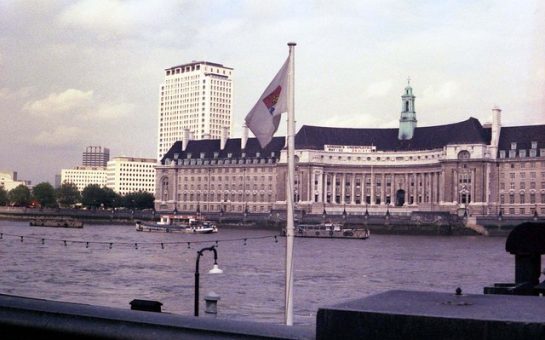 The exterior of London County Hall