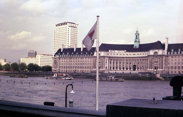 The exterior of London County Hall