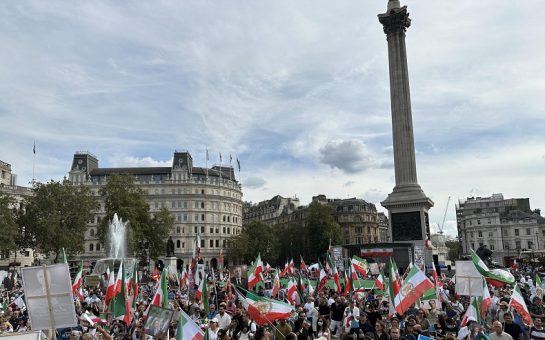 Iranian protesters in London