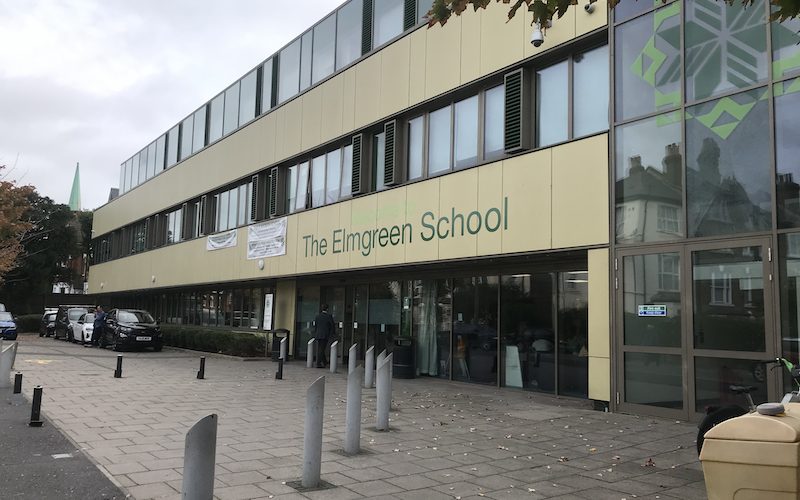 The front of Elmgreen School in Lambeth