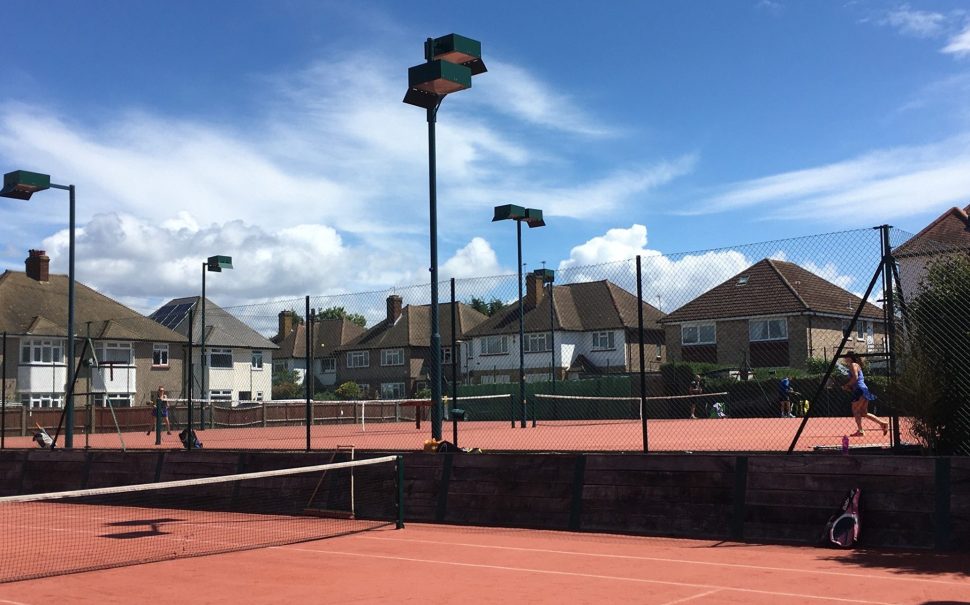 A picture of Sutton Churches tennis court