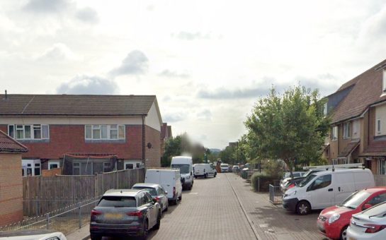 Street view of Typhoon Way, Sutton.