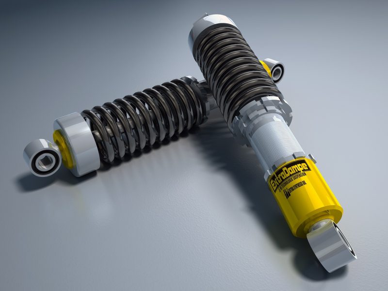 Why is it dangerous to drive with a broken shock absorber?