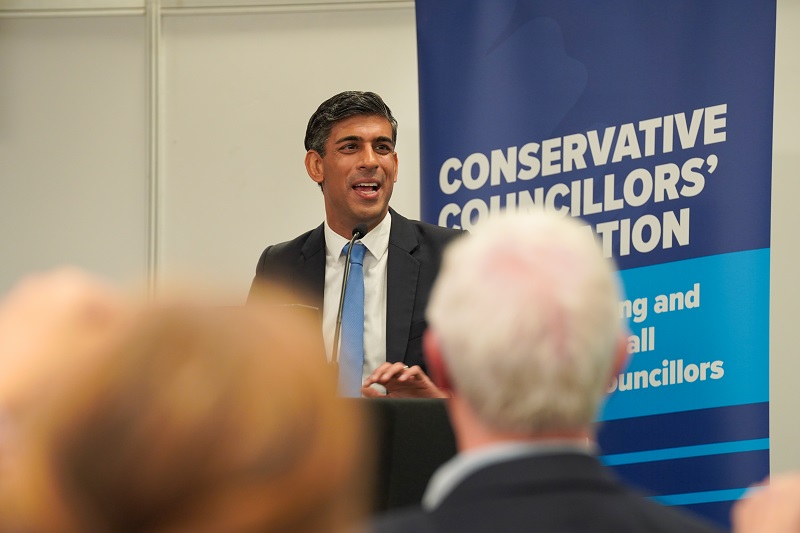 Rishi Sunak at the Conservative Party conference
