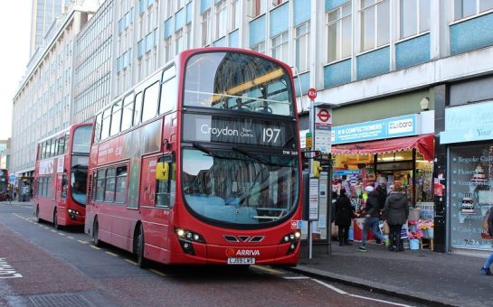 Photo of bus on park street in Croydon