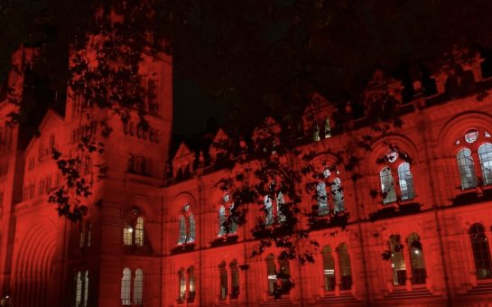 Image shows the outside of the Natural History Museum.