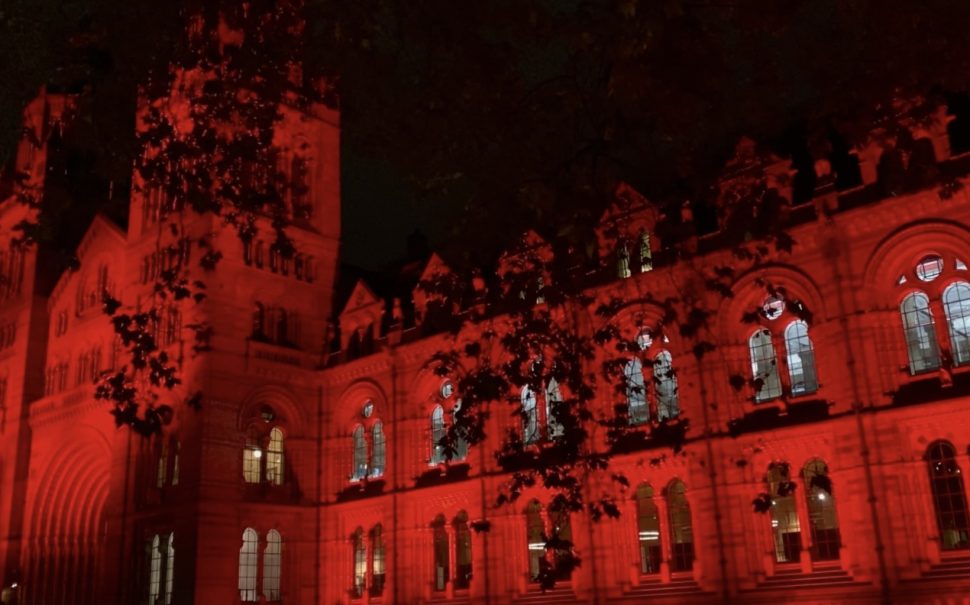 Image shows the outside of the Natural History Museum.