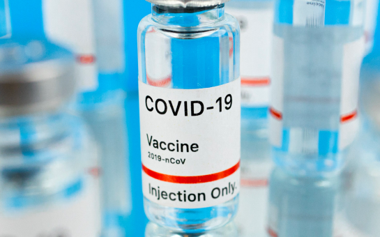 Covid-19 vaccination bottles