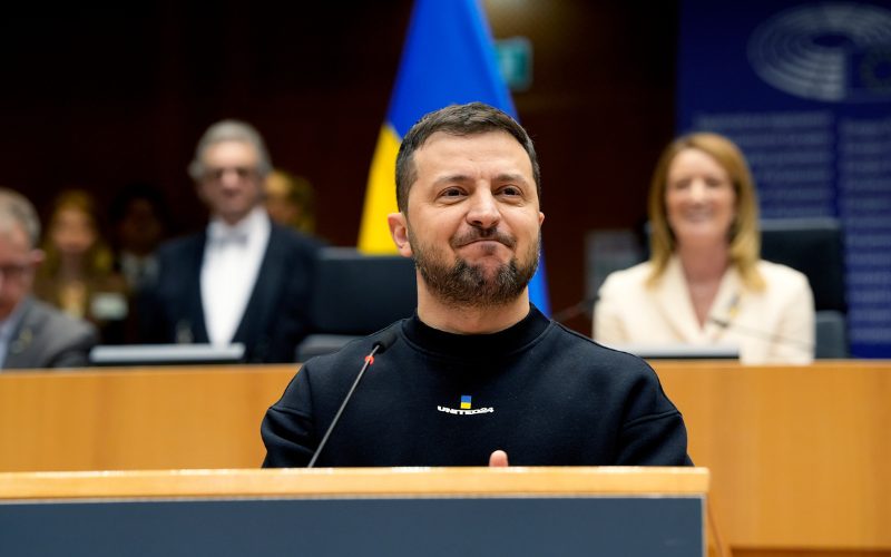 President Zelenskyy speaking