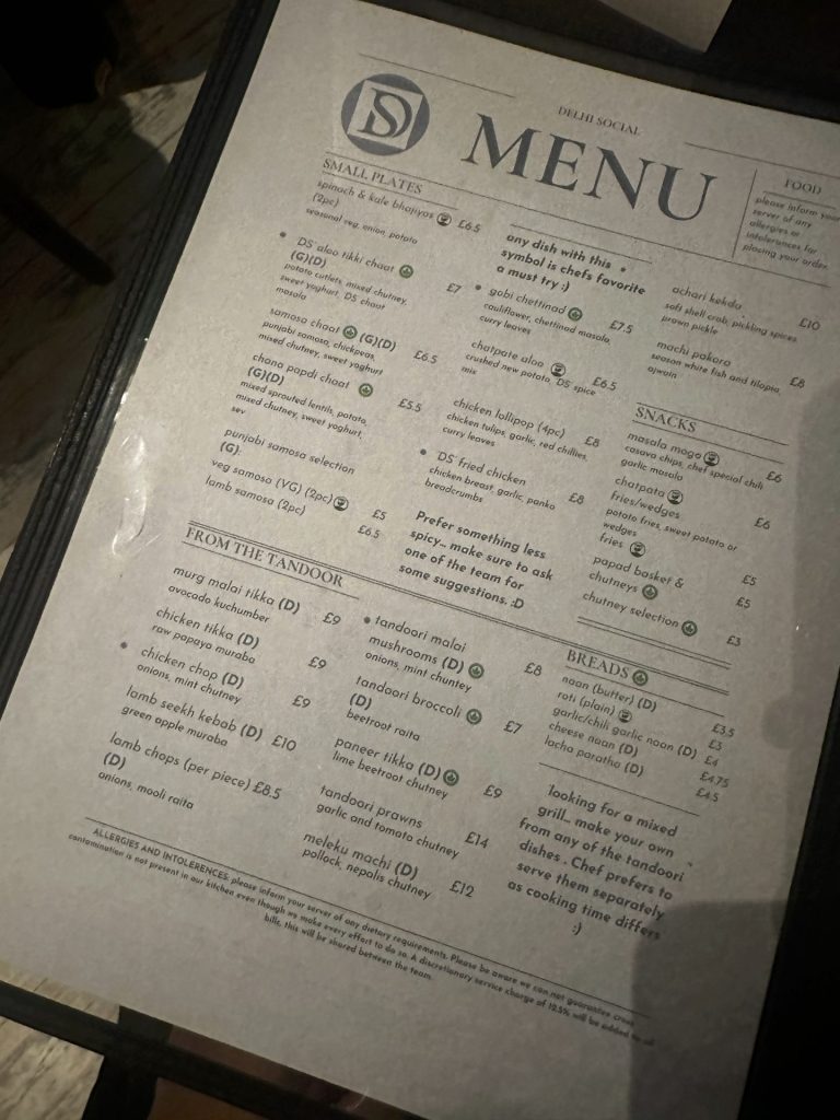 Menu one