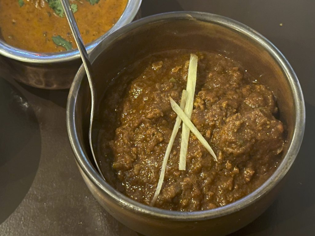 Rara Gosht, tender lamb leg curry with minced lamb