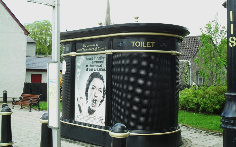 A public toilet in the UK