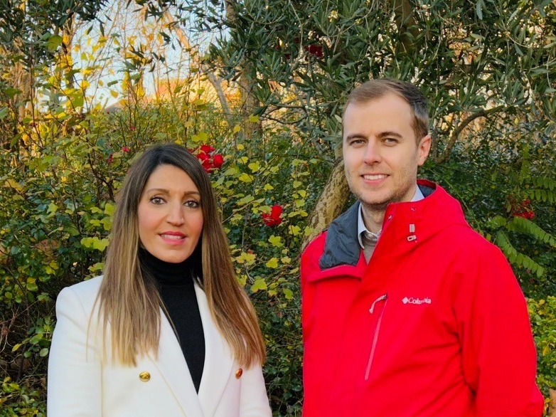 Tooting Broadway by-election Labour candidate Sean Lawless with MP Dr Rosena Allin-Khan