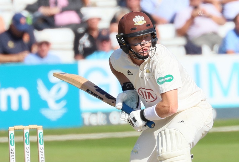 Ollie Pope playing for Surrey