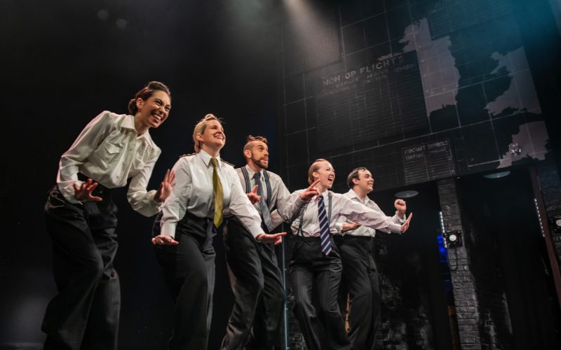 OPERATION MINCEMEAT: Left to right is Claire-Marie Hall Zoe Roberts, David Cumming, Natasha Hodgson and Jak Malone. Photo credit: Matt Crockett
