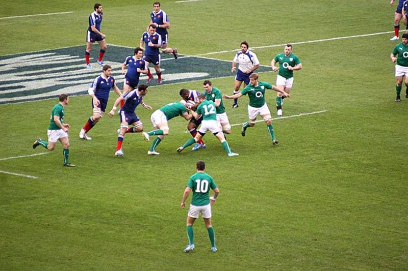 A Six Nations match between France and Ireland from 2014
