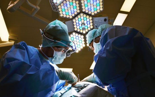 Doctors operating