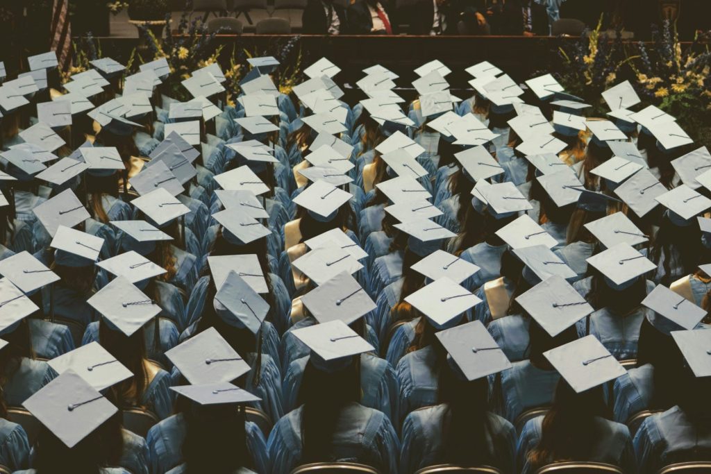 Graduation mortarboards