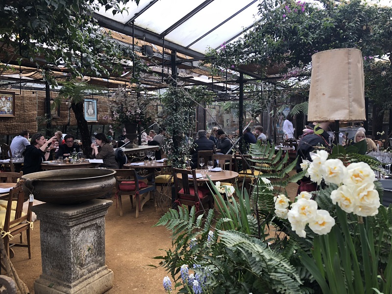 The inside of the Petersham Nurseries