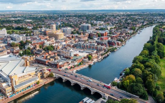 A drone image of Kingston bridge