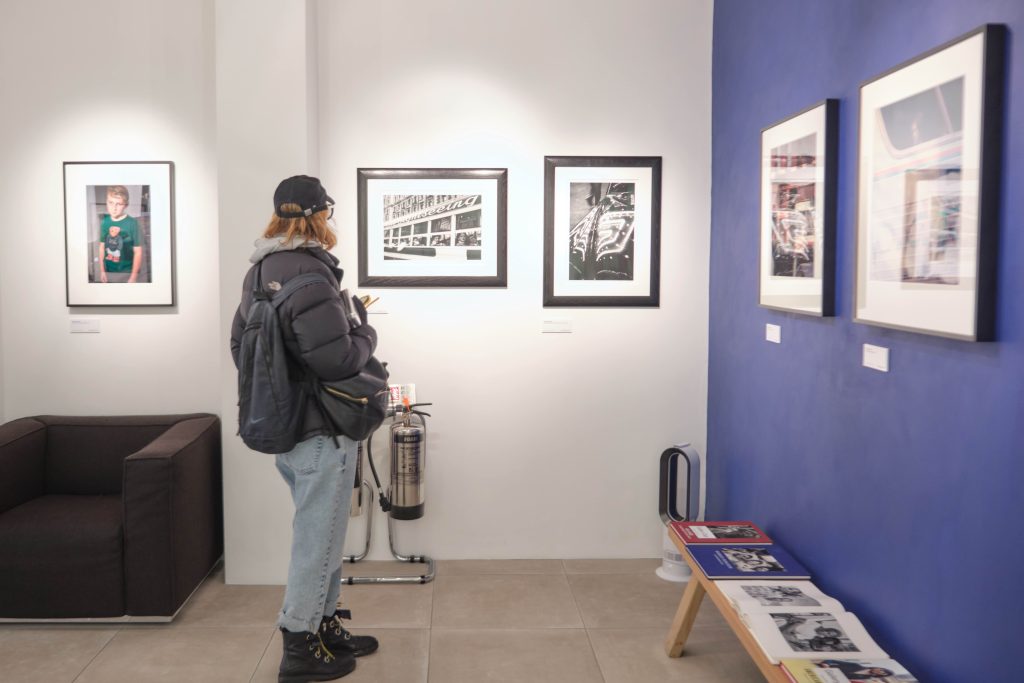 the gallery featuring the exhibition