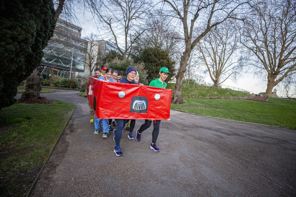 group preparing for the big day on April 21