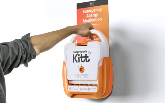 AAIs stored in a wall-mounted Anaphylaxis Kitt