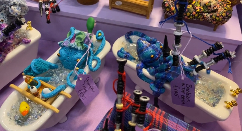 Octopi in bathtubs