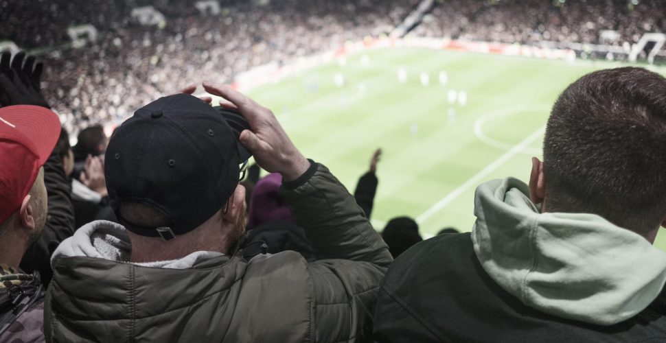 Spurs fans at a match