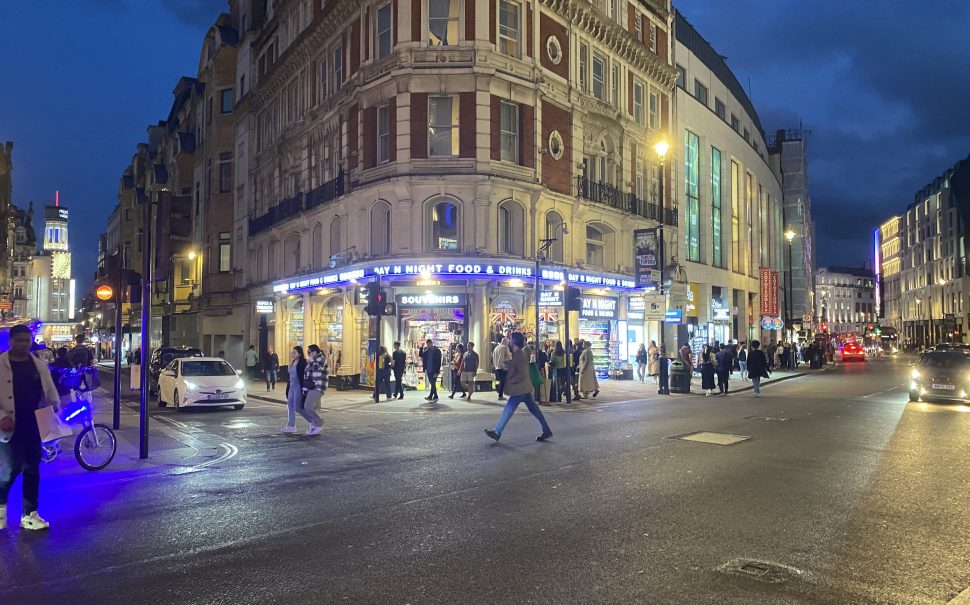A busy West End street