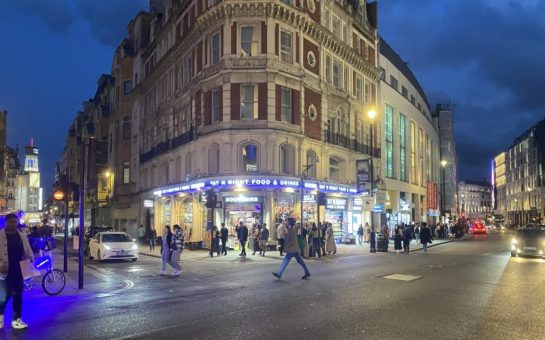 A busy West End street
