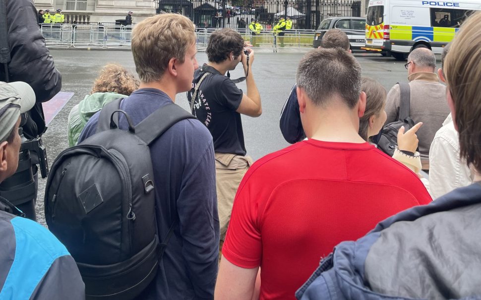 Crowds on Downing Street