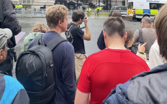 Crowds on Downing Street