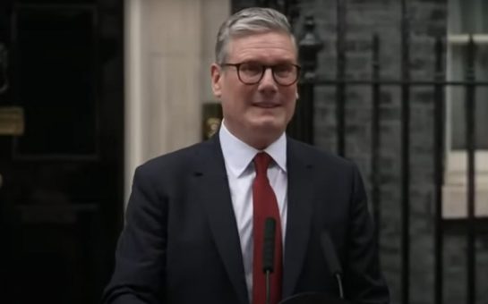 Keir Starmer outside Downing Street