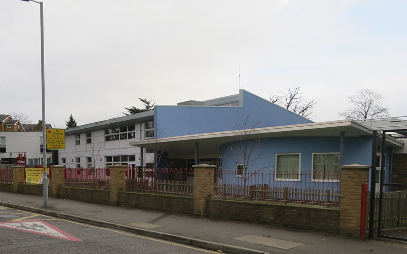 A view from the street of St Matthew's Primary School Surbiton on Langley Road. Picture credit: Hugh Venables via Geograph