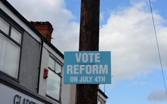 A Vote Reform poster ahead of the 2024 General Election
