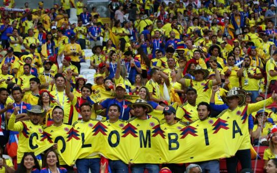 Colombian fans in Russia 2018 World Cup