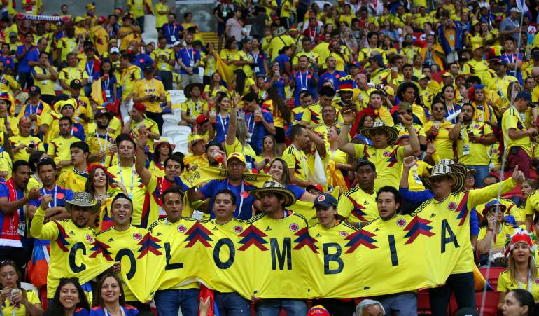 Colombian fans in Russia 2018 World Cup
