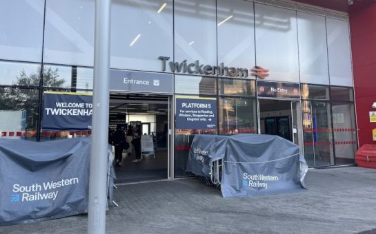 The outside of Twickenham Station