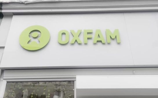 The sign outside Oxfam Putney