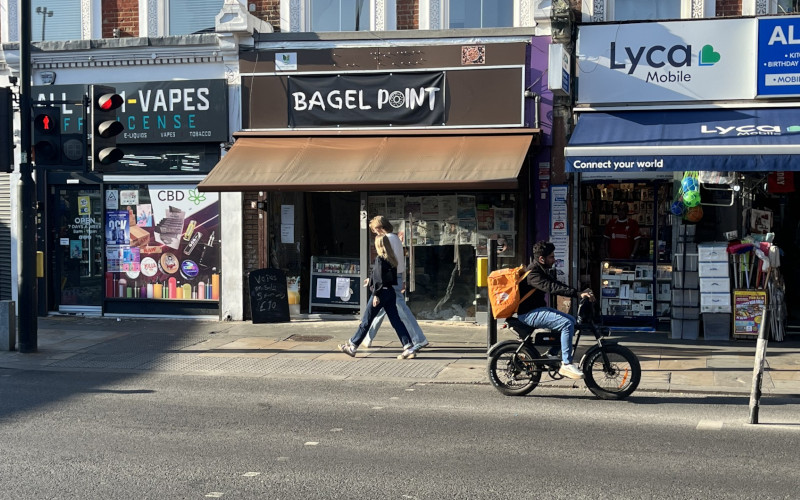A disused shop sells vapes on Uxbridge Road