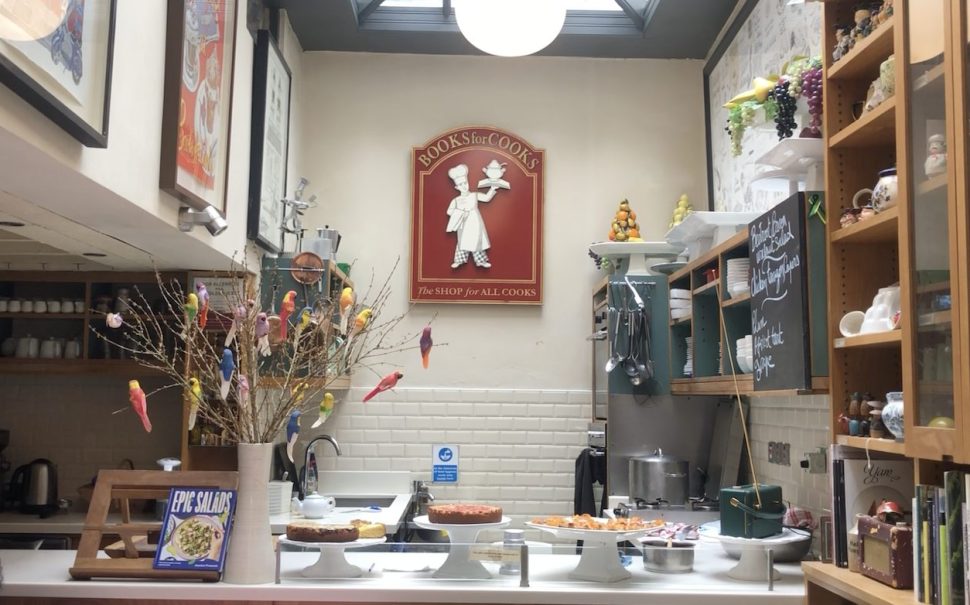The interior of Books for Cooks