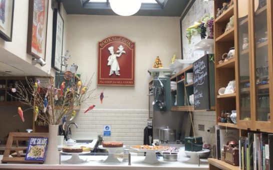 The interior of Books for Cooks