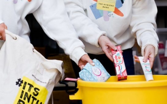 Hygiene products being donated to the Hygiene Bank