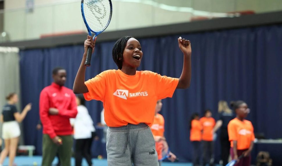 Image of somebody playing tennis