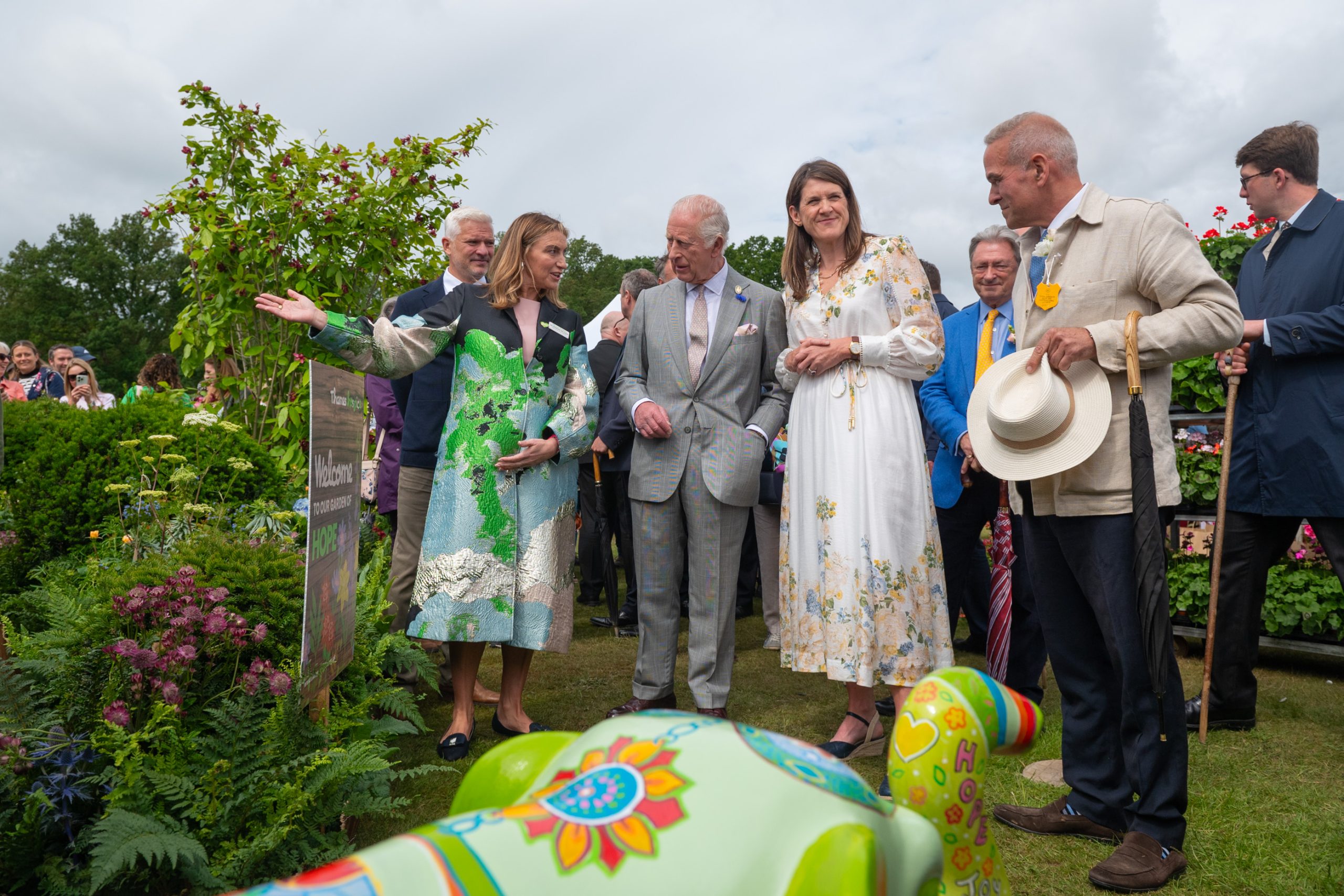 King Charles visits charity’s garden at Royal Windsor Flower Show ...